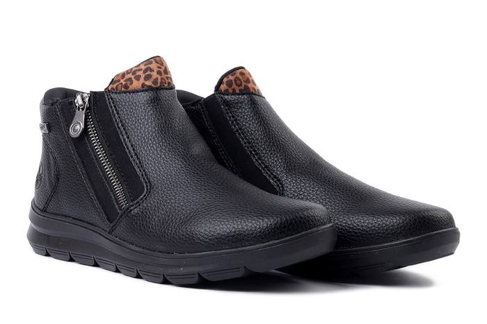 RIEKER TEX Z0059-00 black, botki damskie