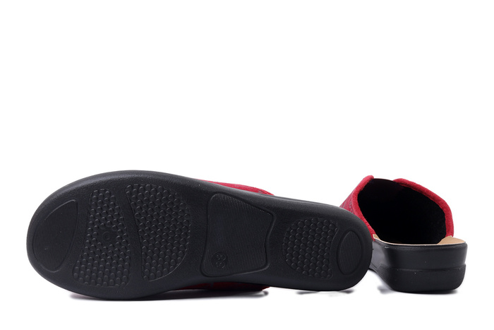 INBLU CF-49 016 bordowy, kapcie damskie