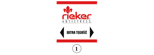 RIEKER 43453-00 black, czółenka damskie