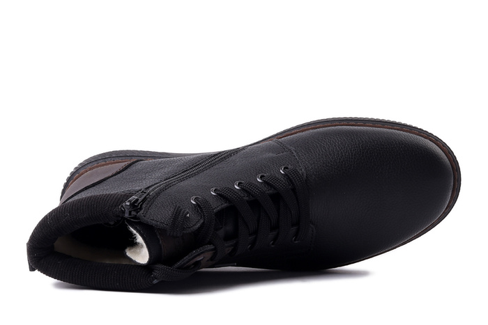 RIEKER TEX B3343-00 black, trzewiki męskie