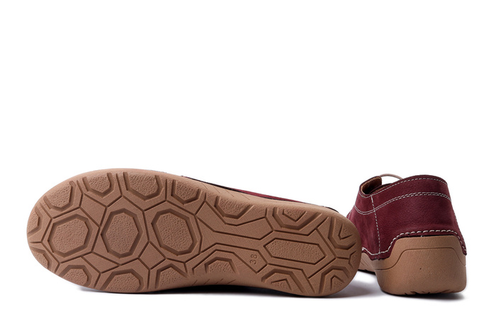 ARTIKER RELAKS 57C2111 burgund/bordowy, półbuty damskie