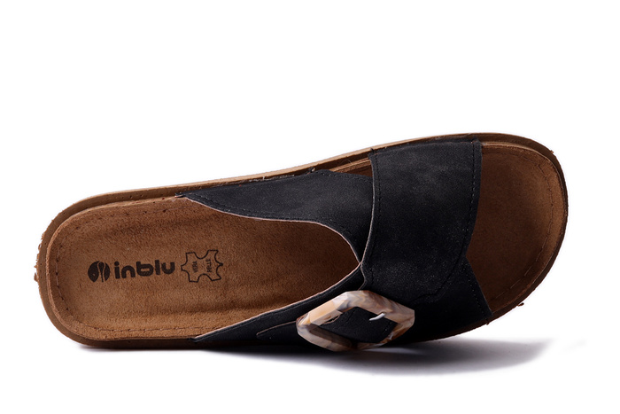 INBLU ED-25 014 czarny, klapki damskie