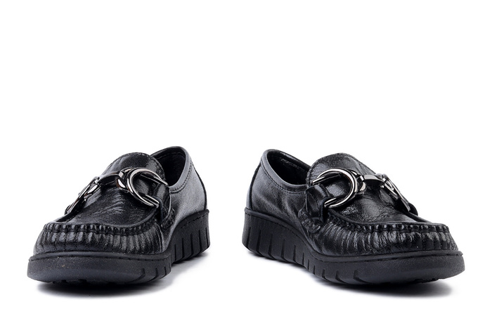 SOLO 068W czarny nova.pl, półbuty damskie