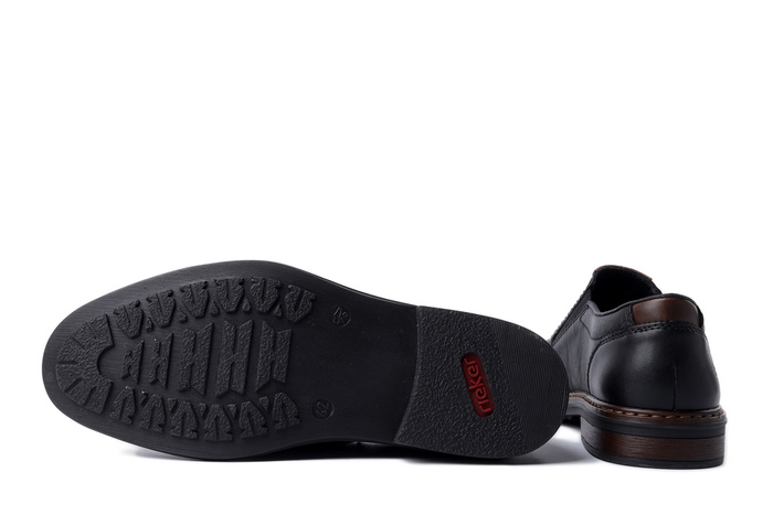 RIEKER 17659-00 black, półbuty męskie