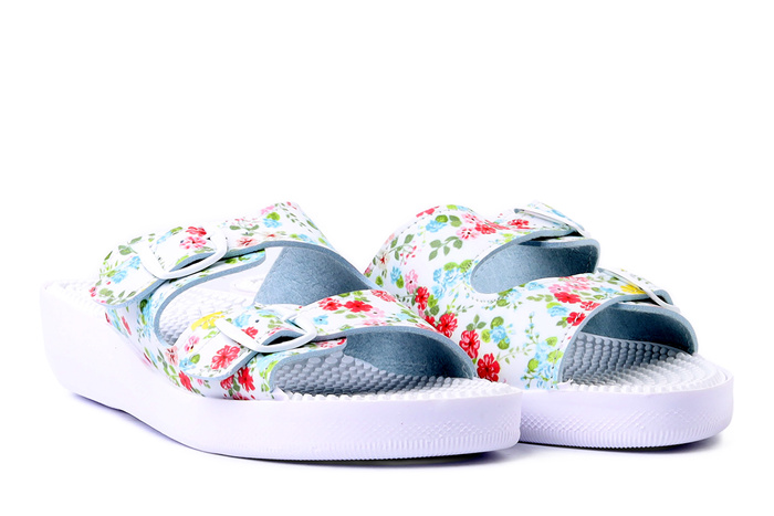 SANITAL FLEX KF-02 multi white, klapki damskie