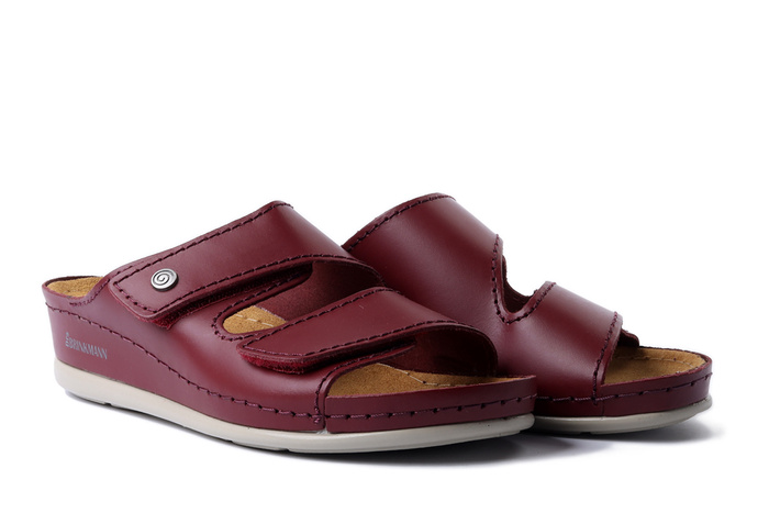 DR. BRINKMANN 700617-41 bordeaux, klapki damskie