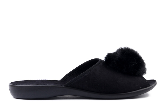 BEFADO 255D 013 czarny, kapcie damskie