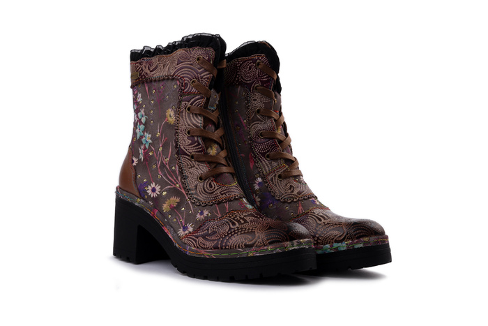 LAURA VITA 0007151 Monao 14 mauve, trzewiki damskie