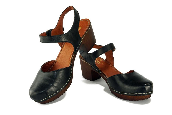 MANITU 910997-1 schwarz, sandały damskie
