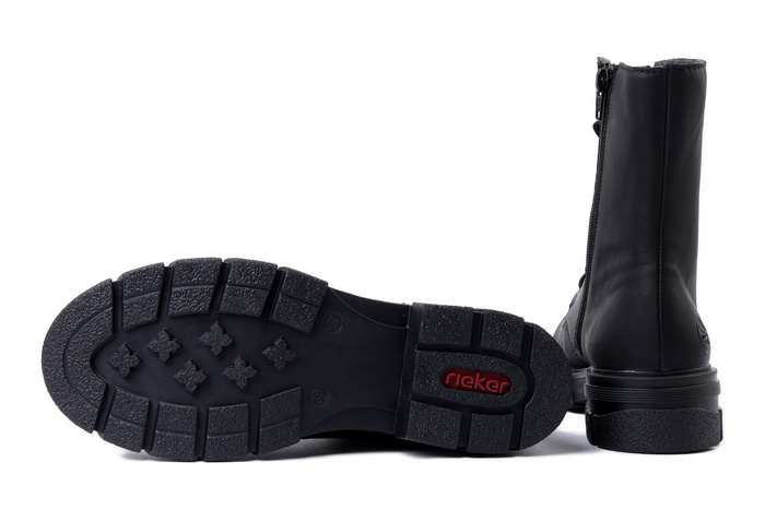 RIEKER Z9120-00 black, trzewiki damskie