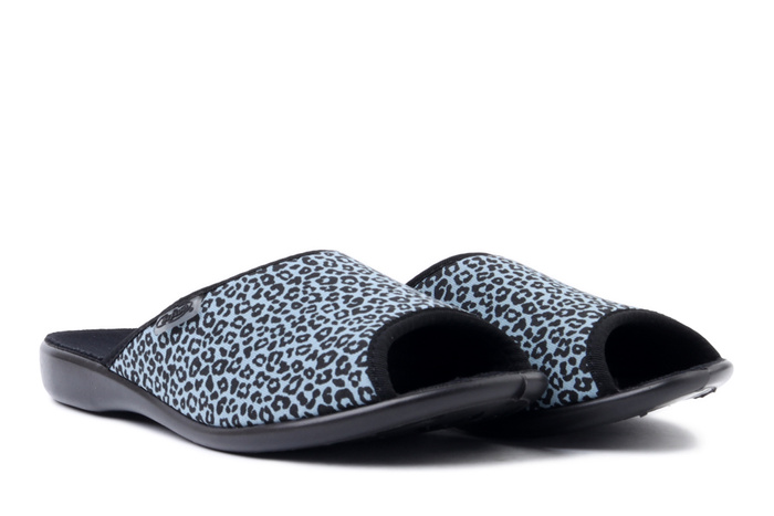 BEFADO 255D 004 niebieski, kapcie damskie