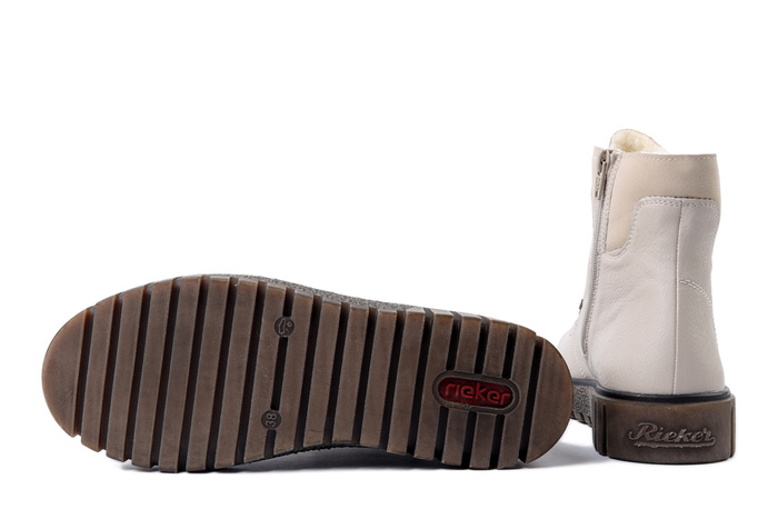 RIEKER TEX Y3433-60 beige, trzewiki damskie