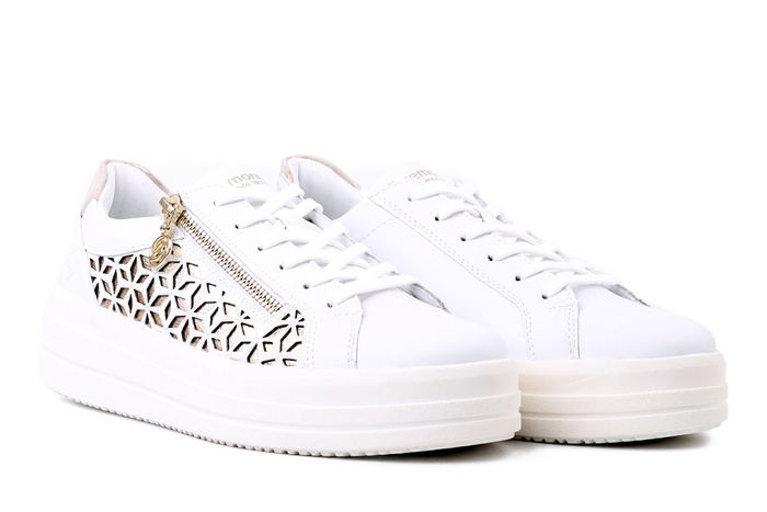 RIEKER REMONTE D1C11-80 white combination, półbuty damskie