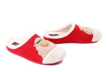 MANITU 320280-04 rot, kapcie damskie