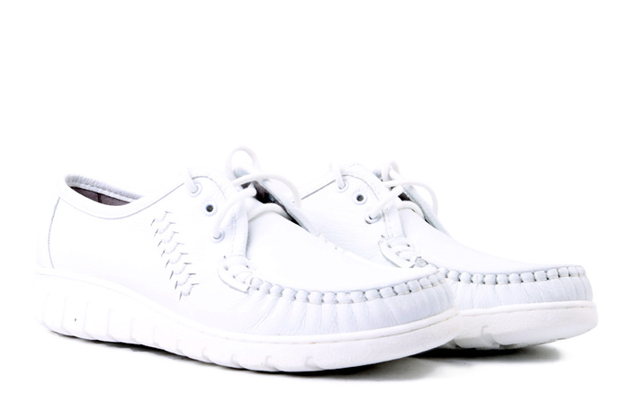 SOLO 068SZ biały gr, półbuty damskie