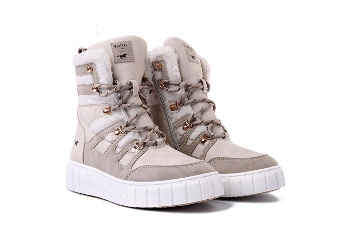 MUSTANG 827494 1446-603-4 beige, trzewiki damskie