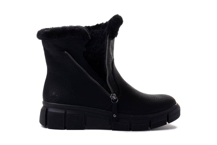 RIEKER X3461-00 black, botki damskie