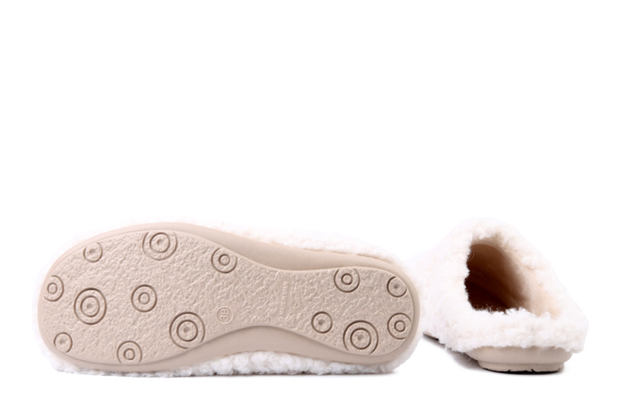 MANITU 320290-81 offwhite, kapcie damskie