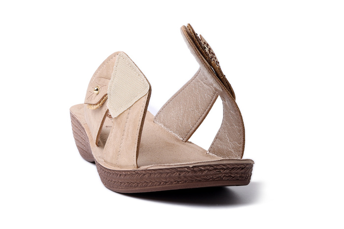INBLU GL-63 026 piaskowy, klapki damskie