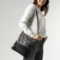 RIEKER H1301-45 black combination, torebka, listonoszka damska