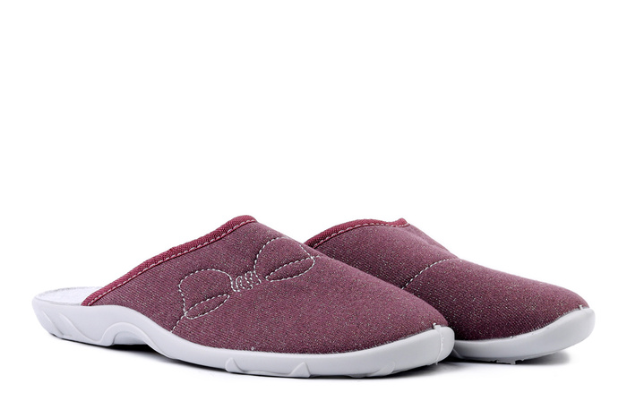 BEFADO 235D 216 bordo, kapcie damskie