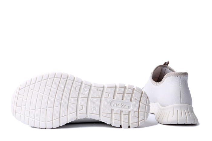 RIEKER M5357-80 white, półbuty damskie