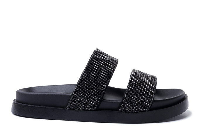 RIEKER Revolution W1451-00 black, klapki damskie