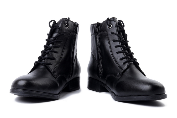 RIEKER 77030-00 black, trzewiki damskie