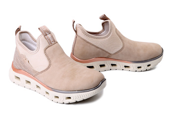 RIEKER M6053-62 beige, półbuty damskie