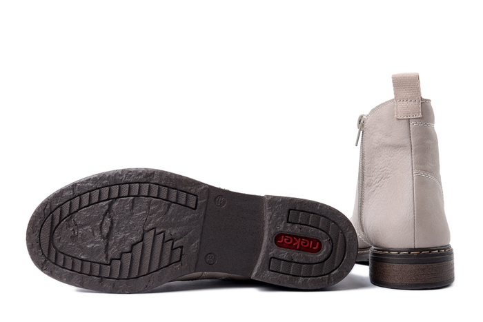 RIEKER 71205-62 beige, trzewiki damskie