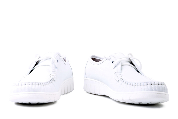 SOLO 068SZ biały gr, półbuty damskie