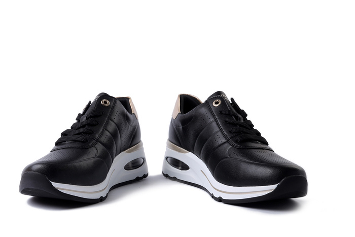 RIEKER REMONTE D2H01-03 black combination, półbuty damskie
