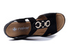 RIEKER 67498-00 black, sandały damskie