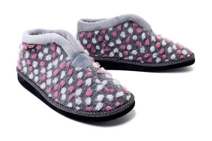 MANITU 340009-91 gris 2, kapcie damskie