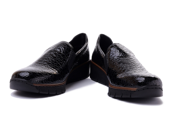RIEKER 53766-45 grey, półbuty damskie
