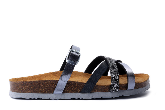 DR. BRINKMANN 700675-09 grau, klapki damskie