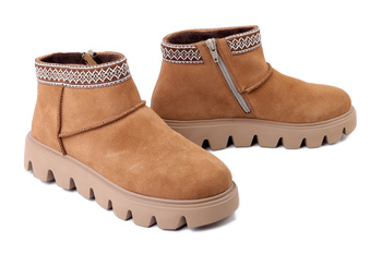 RIEKER W2074-24 brown, botki damskie
