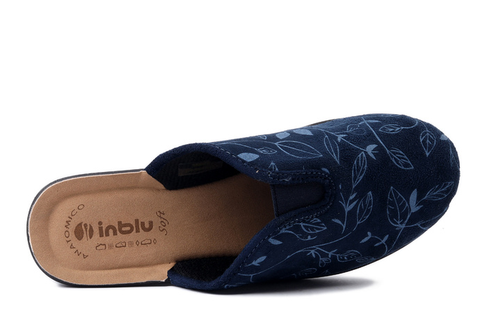 INBLU CF-49 004 granatowy, kapcie damskie