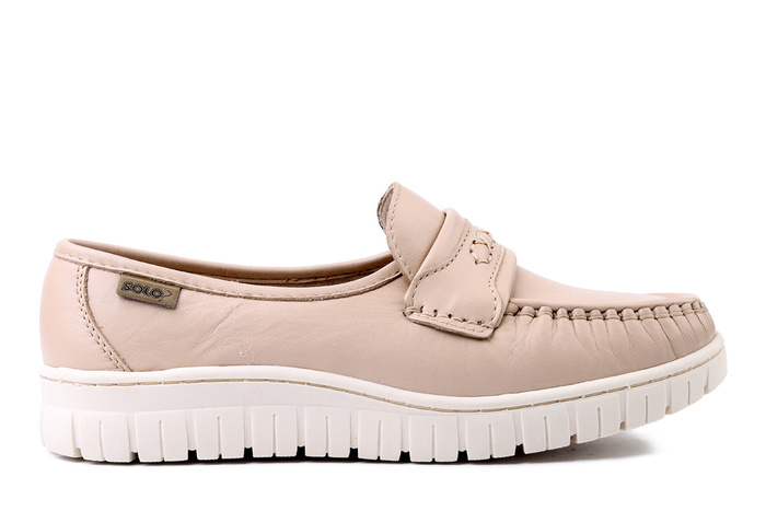 SOLO 070W beż, półbuty damskie