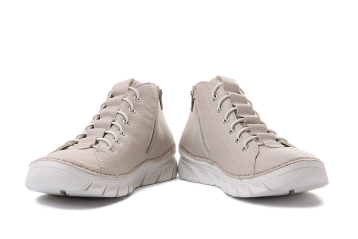 RIEKER 55048-60 beige, trzewiki damskie