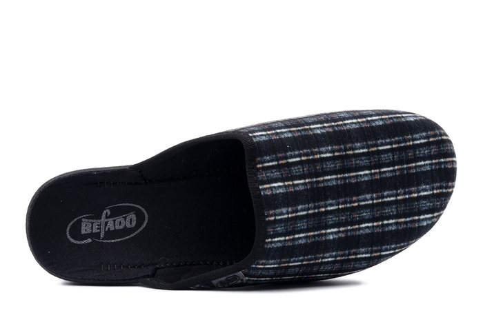 BEFADO 548M 045 czarny, kapcie męskie