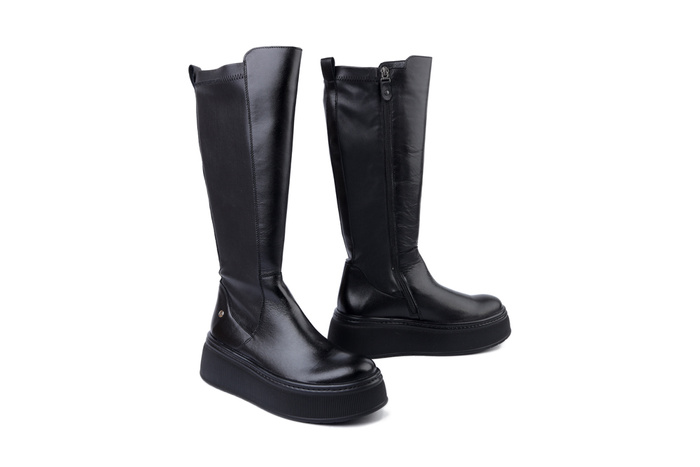 MACIEJKA 07111-01/00-8 czarny, kozaki damskie