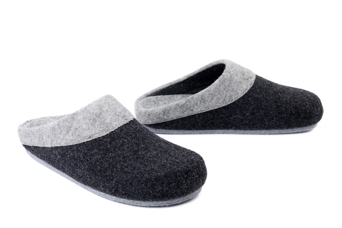 DR. BRINKMANN 320710-09 grau, kapcie damskie
