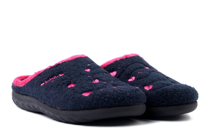 INBLU ET-33 004 granatowy, kapcie damskie