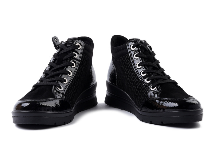 RIEKER REMONTE R0773-05 black combiantion, trzewiki damskie