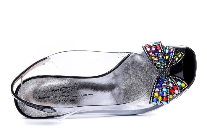 BRENDA ZARO T3610 black, sandały damskie