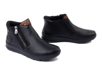 RIEKER TEX Z0059-00 black, botki damskie