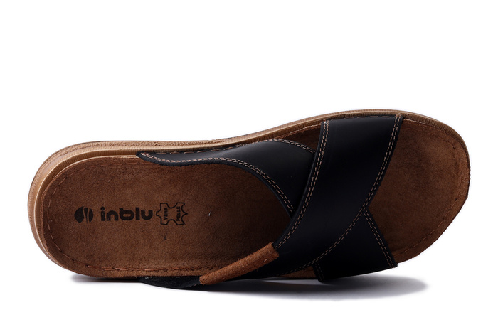 INBLU VE-03GU 014 czarny, klapki męskie