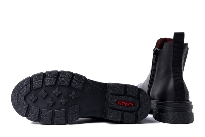 RIEKER Z9150-00 black, botki damskie