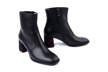 BIOECO BY ARKA 7951 0308+2920 czarny, botki damskie